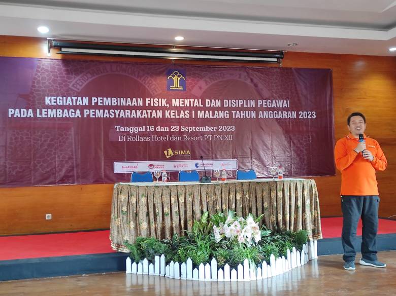 Pembinaan Fisik Mental dan Disiplin Pegawai Lapas Kelas I Malang di Rollaas Hotel dan Resort